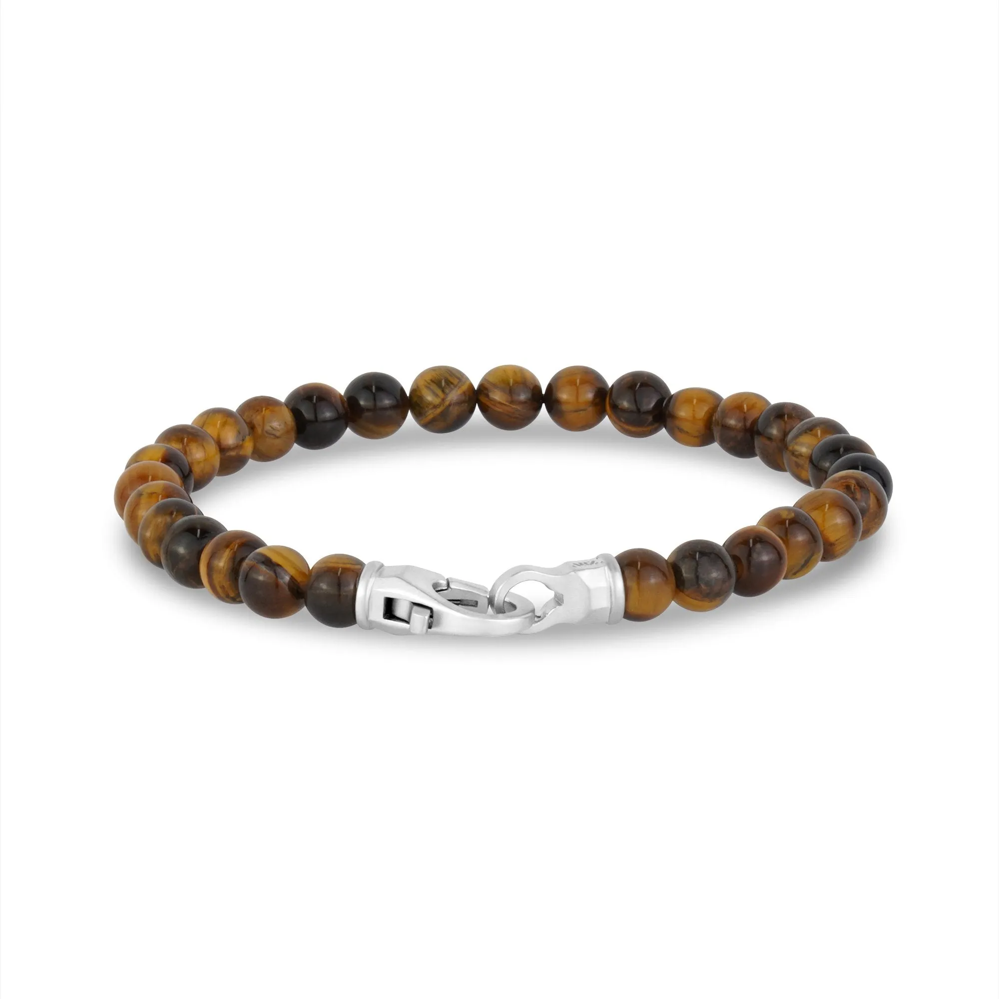 6mm Matte Clasp Bead Bracelet
