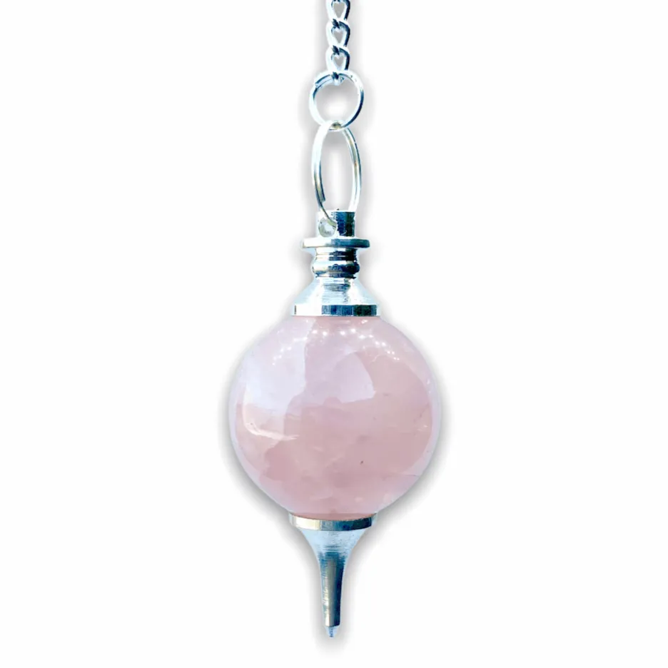 Natural Gemstone Sphere Dowsing Pendulum