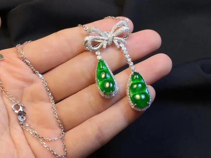 Natural Jade Necklace Jadeite Necklace NNE061