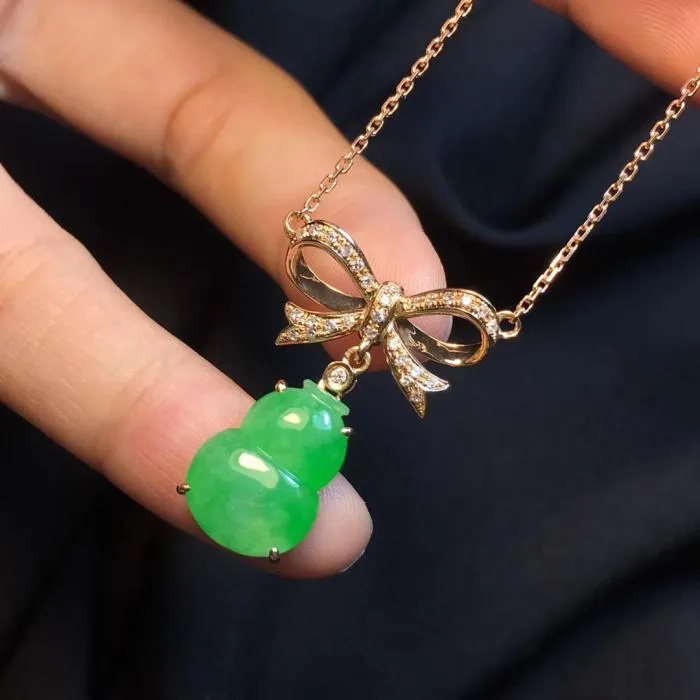 Natural Jade Necklace Jadeite Necklace NNE086